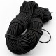 Black Round Braided Elastic 100 mt Bundle LYV000BLACK