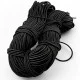 Black Round Braided Elastic 100 mt Bundle LYV000BLACK