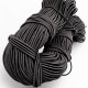 Black Round Braided Elastic 100 mt Bundle LYV000BLACK