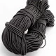 Black Round Braided Elastic 100 mt Bundle LYV000BLACK