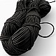 Black Round Braided Elastic 100 mt Bundle LYV000BLACK