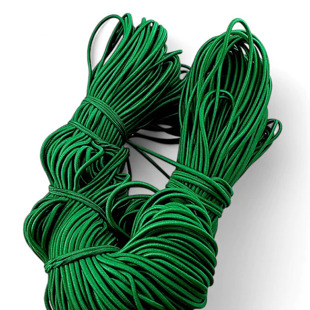 Braided Elastic  Green 100mt Bundle LYV000GREEN