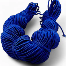 Elastic Cord Blue Braided Tire 100 mt Roll LYV000LACI