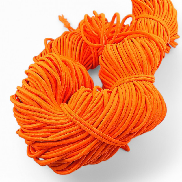 Braided Elastic Neon Orange 100mt Bundle LYV000NEONORANGE