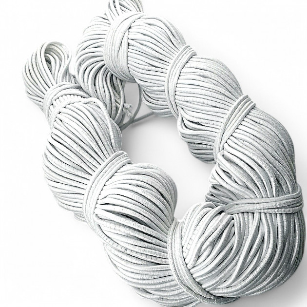 Braided Elastic White 100mt Bundle LYV000WHITE