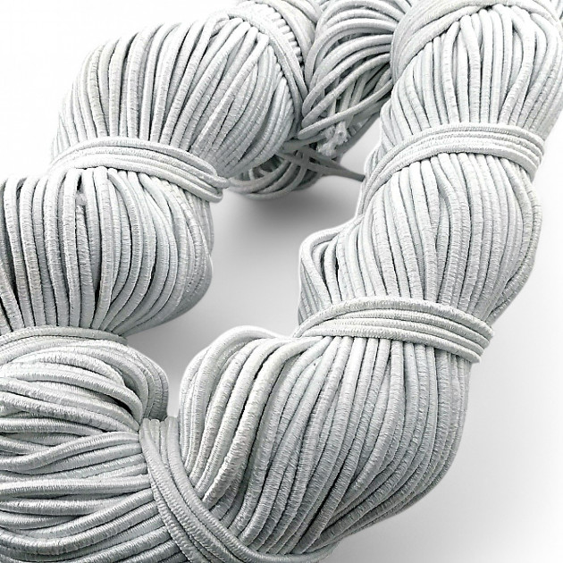 Braided Elastic White 100mt Bundle LYV000WHITE