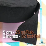 5 cm Dokuma Lastik - 25 mt/Rulo DOKL00050