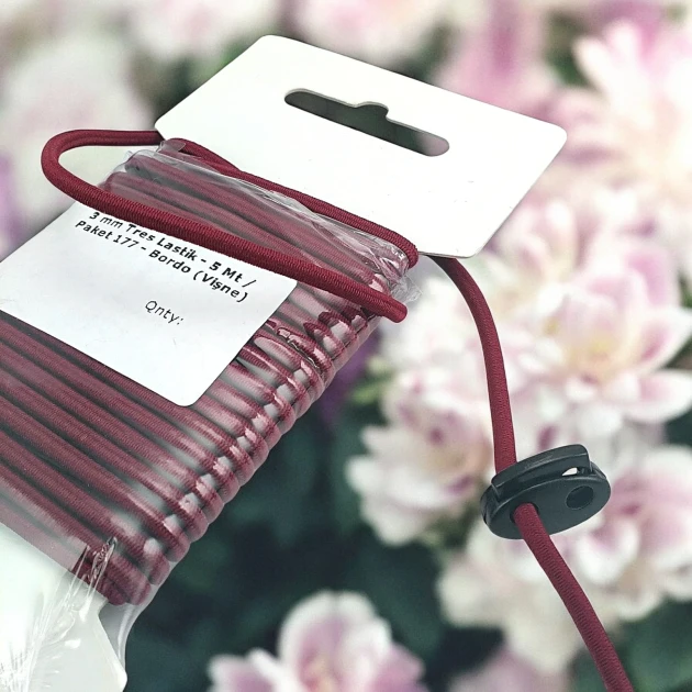 Yuvarlak Lastik Bordo 3 mm Tres Lastik 5 mt  LYV0005PK177