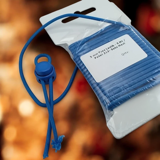 Braided Elastic 3 mm Royal Blue Tres Braided Elastic 5 mt LYV0005PK213