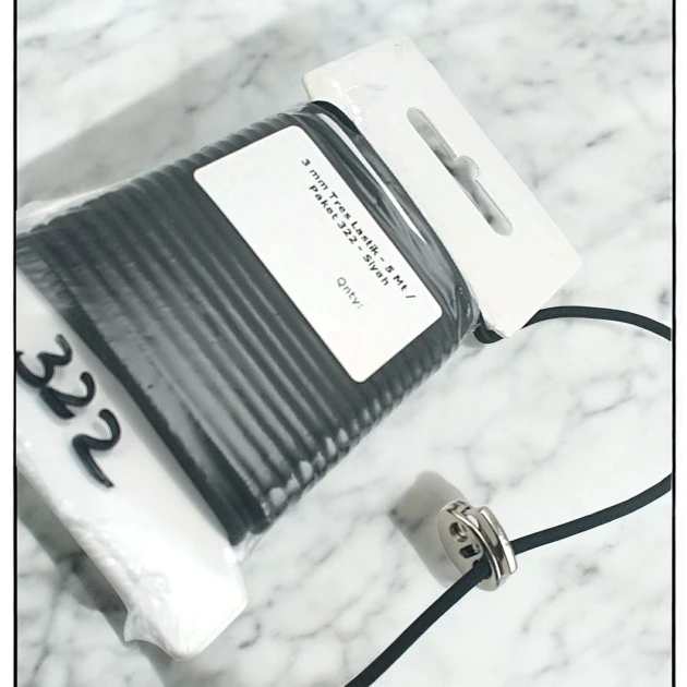 Yuvarlak Lastik Siyah 3 mm Tres Lastik 5 mt LYV0005PK322