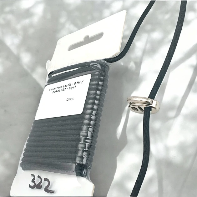 Yuvarlak Lastik Siyah 3 mm Tres Lastik 5 mt LYV0005PK322