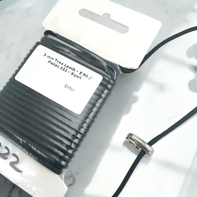 Yuvarlak Lastik Siyah 3 mm Tres Lastik 5 mt LYV0005PK322