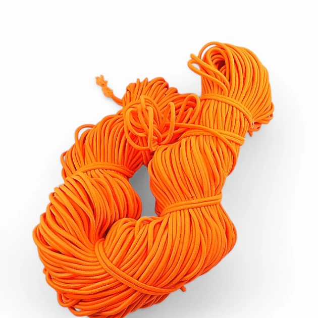Neon Oranj Yuvarlak Lastik Tres Lastik 100 mt Bağ LYV000NEONORANGE