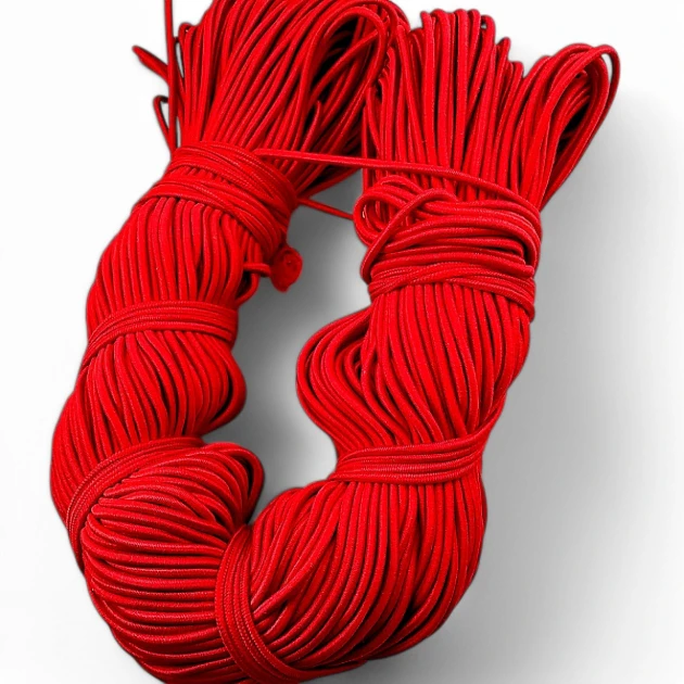 Kırmızı Yuvarlak Lastik Tres Lastik 100 mt Bağ LYV000RED