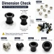 Long-Barrel Pleated Insect Screen Eyelet 4.5 mm / 0.177 in with Metal or Plastic Washer Options for layered textiles, bags