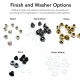 Pleated Insect Screen Eyelet 4.5 mm / 0.177 in with Metal or Plastic Washer Options for Footwear, Bags, and Garments