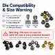 Pleated Fly Screen Eyelet 5.3 mm Inner Diameter Steel with Washer for Footwear, Bags, and Garments