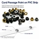 Pleated Fly Screen Eyelet 5.3 mm Inner Diameter Steel with Washer for Footwear, Bags, and Garments