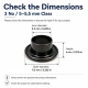 Pleated Fly Screen Eyelet 5.3 mm Inner Diameter Steel with Washer for Footwear, Bags, and Garments