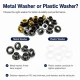 Pleated Fly Screen Eyelet 5.3 mm Inner Diameter Steel with Washer for Footwear, Bags, and Garments