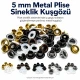 5 mm Metal Plise Sineklik Kuşgözü - Teknik Metal Kapsül, Plise Sineklik ve Perde Sistemleri için Güçlendirme