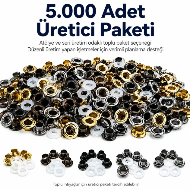 5 mm Metal Plise Sineklik Kuşgözü - Teknik Metal Kapsül, Plise Sineklik ve Perde Sistemleri için Güçlendirme