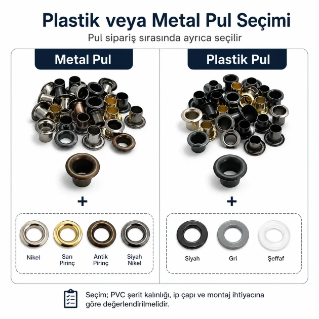 Extra Long Metal Pleated Fly Screen Eyelet with 5.3 mm Inner Diameter for Thick Fabrics and Accessories