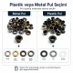 Extra Long Metal Pleated Fly Screen Eyelet with 5.3 mm Inner Diameter for Thick Fabrics and Accessories