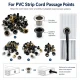 Extra Long Metal Pleated Fly Screen Eyelet with 5.3 mm Inner Diameter for Thick Fabrics and Accessories