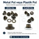 Pleated Insect Screen Eyelet 6 mm / 0.236 in with Metal or Plastic Washer Options – Pack of 250 for footwear, bags