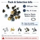 Pleated Insect Screen Eyelet 6 mm / 0.236 in with Metal or Plastic Washer Options – Pack of 250 for footwear, bags