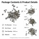 2.5 mm Steel Pin, 25x35 Compact Size, 5000 Pieces for Fine Leather and Textile Work