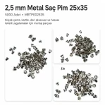2.5 mm / 0.10 in Steel Pin, 25x35, 5,000 Pieces MRTP002535