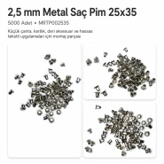 2.5 mm / 0.10 in Steel Pin, 25x35, 5,000 Pieces MRTP002535