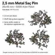 2.5 mm / 0.10 in Steel Pin, 25x45, 5,000 Pieces MRTP002545
