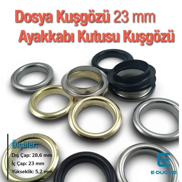 23 mm Ayakkabı Kutusu Kuşgözü - Dosya Kuşgözü (1000 Ad/Paket) MT00023S