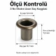 Extra-Long Domed Sheet Metal Eyelet 5.3 mm / 0.209 in with Washer Options, ideal for textiles, leather goods, and crafts