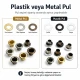 Extra-Long Domed Sheet Metal Eyelet 5.3 mm / 0.209 in with Washer Options, ideal for textiles, leather goods, and crafts