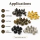 33 Double Cap Rivet 7 mm (0.28") Front Cap / 7 mm (0.28") Back Cap / 7.5 mm (0.30") Post Steel Rivet for wallets and leather