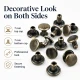33 Double Cap Rivet 7 mm (0.28") Front Cap / 7 mm (0.28") Back Cap / 7.5 mm (0.30") Post Steel Rivet for wallets and leather