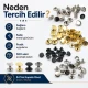 54 Single Cap Rivet 12 mm (0.47") / 7.5 mm (0.29") Post Steel Rivet Set - 500 Pieces