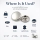 54 Single Cap Rivet 12 mm (0.47") / 7.5 mm (0.29") Post Steel Rivet – 500 Pieces R0004