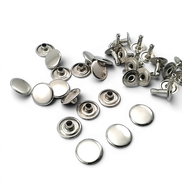 54 Single Cap Rivet 12 mm (0.47") / 7.5 mm (0.29") Post Steel Rivet – 500 Pieces R0004