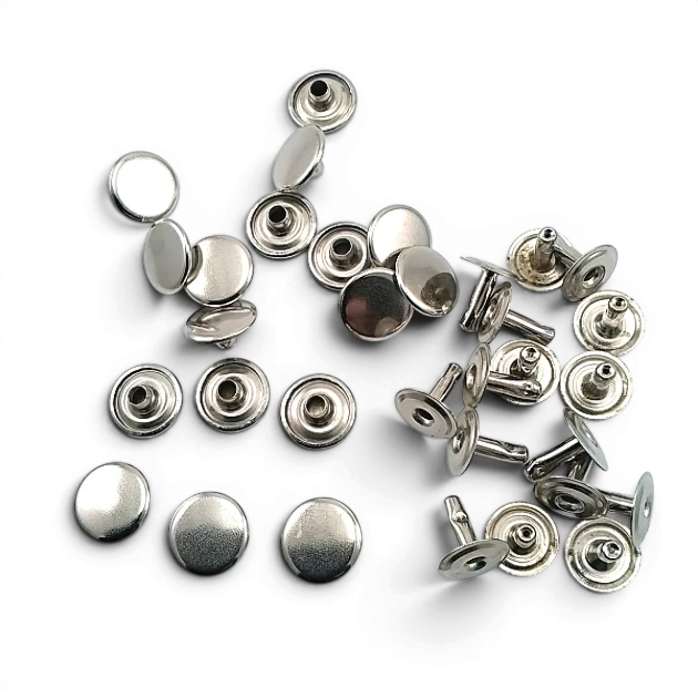 54 Single Cap Rivet 12 mm (0.47") / 7.5 mm (0.29") Post Steel Rivet – 500 Pieces R0004