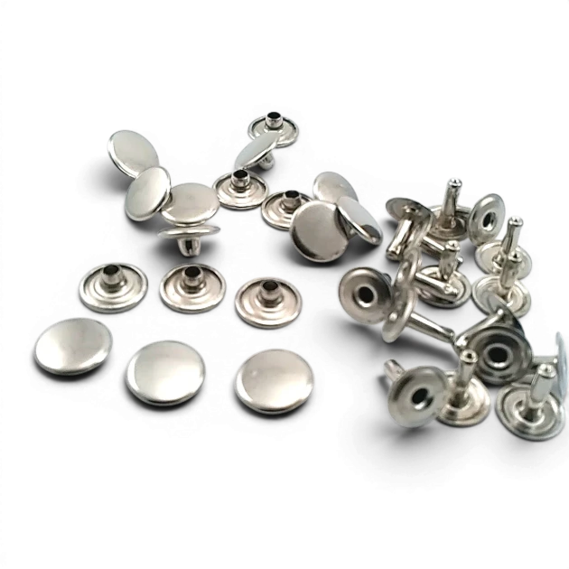 54 Single Cap Rivet 12 mm (0.47") / 7.5 mm (0.29") Post Steel Rivet – 500 Pieces R0004