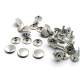 54 Single Cap Rivet 12 mm (0.47") / 7.5 mm (0.29") Post Steel Rivet – 500 Pieces R0004
