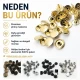54 Rivet 12 mm (0.47") Cap / 7 mm (0.28") Post Brass Rivet for bags, belts, wallets, and textile accessories - 500 Pieces