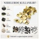 54 Rivet 12 mm (0.47") Cap / 7 mm (0.28") Post Brass Rivet for bags, belts, wallets, and textile accessories - 500 Pieces