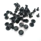 33.5 Single Cap Rivet 9.5 mm (0.37") / 7.5 mm (0.29") Post Steel Rivet for bags, leather goods, and textile accessories