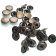 61 Rivet with 15 mm (0.59") Cap and 11 mm (0.43") Long Post, Steel Rivet for Handbags and Leather Goods - 500 Pieces